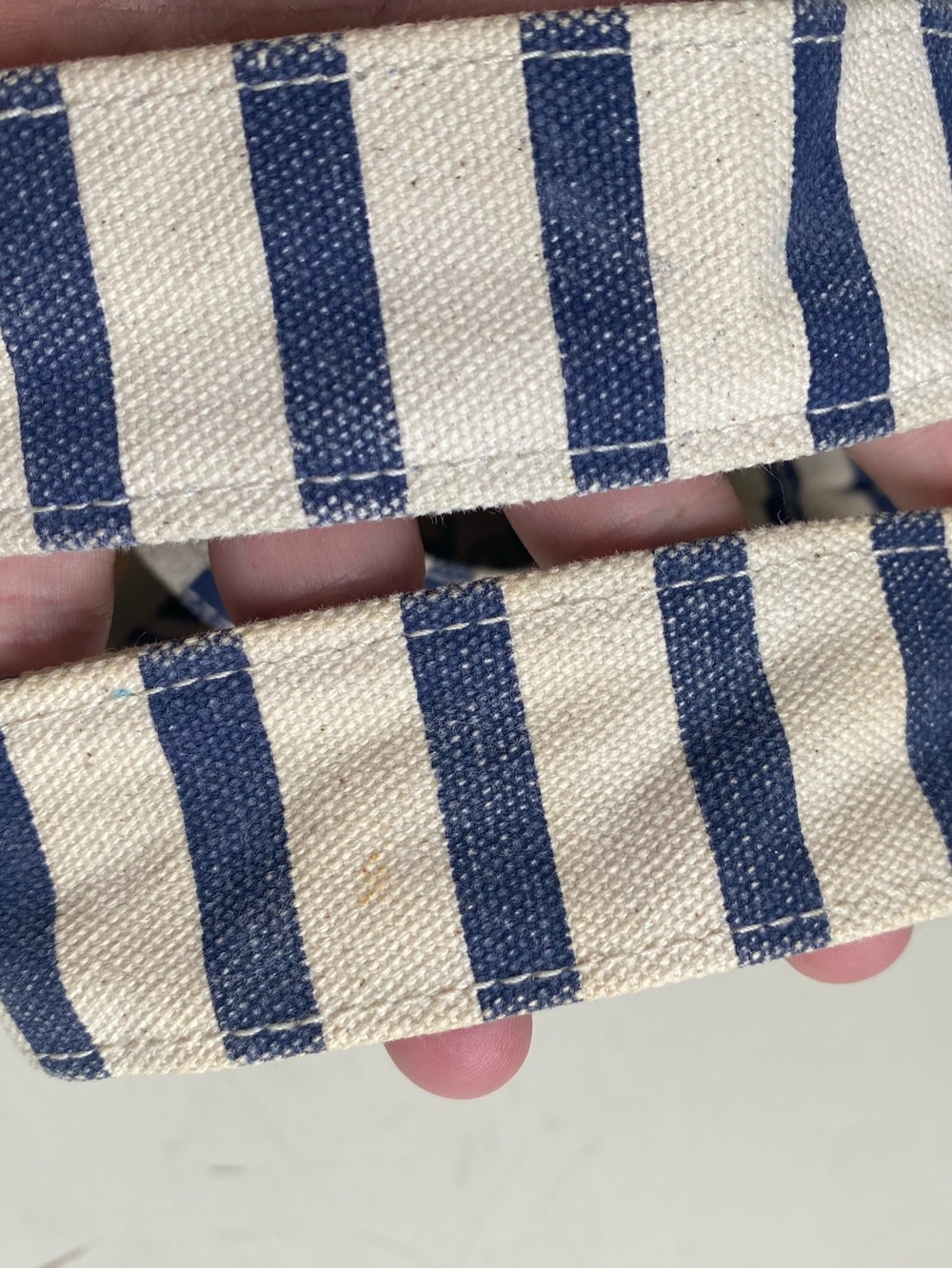 Baggu Duck Bag Sailor Stripe, Navy and White , Tote Bag, Nautical, Washable - Picture 14 of 17